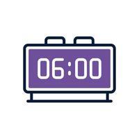 alarme l'horloge double Ton icône. vecteur icône pour votre site Internet, mobile, présentation, et logo conception.