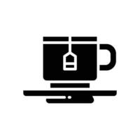 tasse à thé glyphe icône. vecteur icône pour votre site Internet, mobile, présentation, et logo conception.