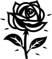 rose, noir et blanc vecteur illustration