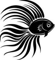 poisson - minimaliste et plat logo - vecteur illustration