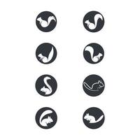 illustration d'images de logo d'écureuil vecteur