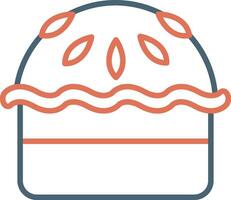 icône de vecteur de tarte