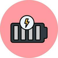 icône de vecteur de batterie pleine