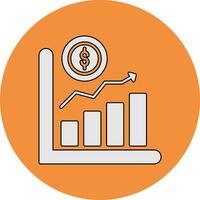 icône de vecteur de croissance