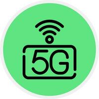 5g réseau Créatif icône conception vecteur