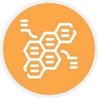 en alternance hexagones Créatif icône conception vecteur