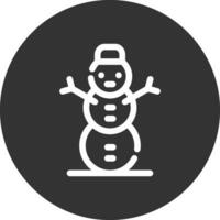 conception d'icône créative bonhomme de neige vecteur