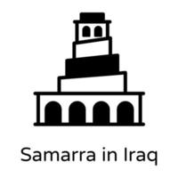 samarre en irak vecteur