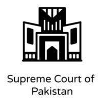 Cour suprême du Pakistan vecteur