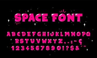 alphabet comique de l'espace vecteur