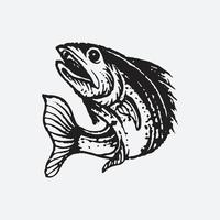dessin de poisson saumon vecteur