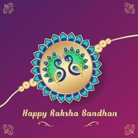 vecteur gratuit de salutations festives de luxe raksha bandhan heureux