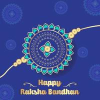 joyeux raksha bandhan salutations festive illustration vectorielle gratuite vecteur