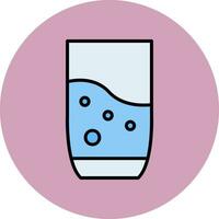 icône de vecteur de verre d'eau