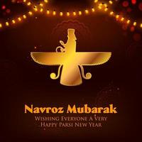 joyeux jamshedi navroz festival fond de parsi vecteur