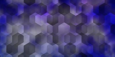 toile de fond vecteur violet clair avec des hexagones.