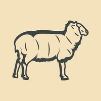 mouton rétro vecteur Stock illustration