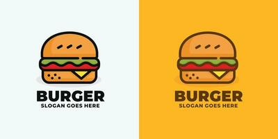 Burger logo conception vecteur illustration