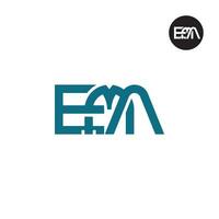 lettre ema monogramme logo conception vecteur