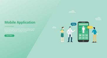 applications mobiles consultation de médecin en ligne examen du dossier de santé du patient vecteur