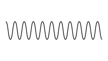 direction de vague mouvement. crête, amplitude, creux, la taille et longueur de vague. les pièces de le vague diagramme vecteur. vecteur