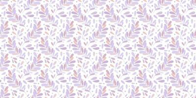 violet vecteur Contexte avec feuilles, monochromatique sans couture modèle avec feuille des illustrations