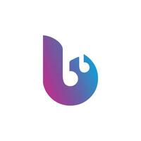 lettre b conception élément vecteur icône avec unique la musique concept