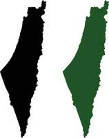 haute détaillé vecteur carte avec nationale drapeau Palestine isolé sur transparent Contexte. collection de plat icône ensemble. global économie célèbre pays. milieu est Ouest Asie. Capitale Nom Jérusalem