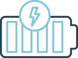 icône de vecteur de batterie pleine