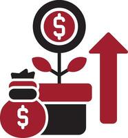 icône de vecteur de croissance