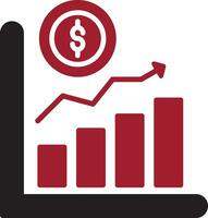icône de vecteur de croissance