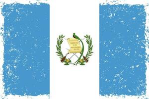 Guatemala drapeau grunge affligé style vecteur