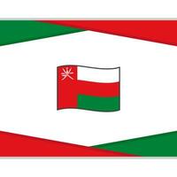 Oman drapeau abstrait Contexte conception modèle. Oman indépendance journée bannière social médias poste. Oman vecteur