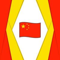 Chine drapeau abstrait Contexte conception modèle. Chine indépendance journée bannière social médias poste. Chine Contexte vecteur