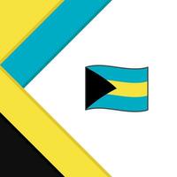 Bahamas drapeau abstrait Contexte conception modèle. Bahamas indépendance journée bannière social médias poste. Bahamas illustration vecteur