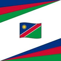 Namibie drapeau abstrait Contexte conception modèle. Namibie indépendance journée bannière social médias poste. Namibie conception vecteur