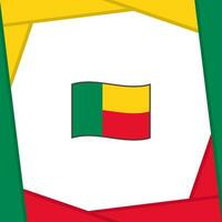 Bénin drapeau abstrait Contexte conception modèle. Bénin indépendance journée bannière social médias poste. Bénin bannière vecteur