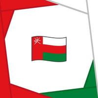 Oman drapeau abstrait Contexte conception modèle. Oman indépendance journée bannière social médias poste. Oman bannière vecteur