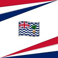 Britanique Indien océan territoire drapeau abstrait Contexte conception modèle. Britanique Indien océan territoire indépendance journée bannière social médias poste. conception vecteur
