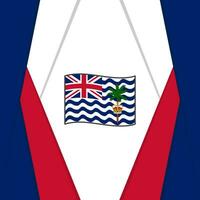 Britanique Indien océan territoire drapeau abstrait Contexte conception modèle. Britanique Indien océan territoire indépendance journée bannière social médias poste. Contexte vecteur