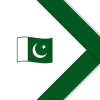 Pakistan drapeau abstrait Contexte conception modèle. Pakistan indépendance journée bannière social médias poste. Pakistan dessin animé vecteur