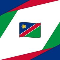 Namibie drapeau abstrait Contexte conception modèle. Namibie indépendance journée bannière social médias poste. Namibie vecteur