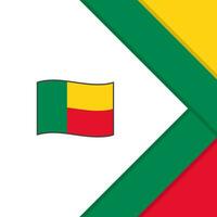 Bénin drapeau abstrait Contexte conception modèle. Bénin indépendance journée bannière social médias poste. Bénin dessin animé vecteur