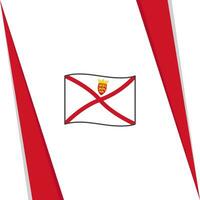 Jersey drapeau abstrait Contexte conception modèle. Jersey indépendance journée bannière social médias poste. Jersey drapeau vecteur