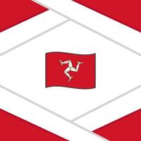 île de homme drapeau abstrait Contexte conception modèle. île de homme indépendance journée bannière social médias poste. île de homme modèle vecteur