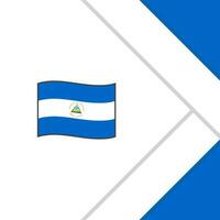 Nicaragua drapeau abstrait Contexte conception modèle. Nicaragua indépendance journée bannière social médias poste. Nicaragua dessin animé vecteur