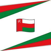 Oman drapeau abstrait Contexte conception modèle. Oman indépendance journée bannière social médias poste. Oman conception vecteur
