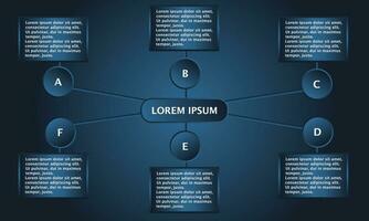 affaires infographie modèle. vecteur