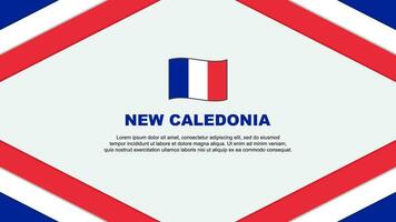 Nouveau calédonie drapeau abstrait Contexte conception modèle. Nouveau calédonie indépendance journée bannière dessin animé vecteur illustration. Nouveau calédonie modèle