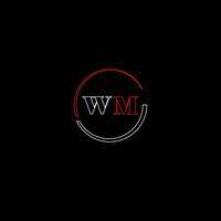 wm Créatif moderne des lettres logo conception modèle vecteur